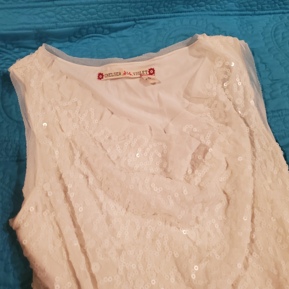 Chelsea & Violet sleeveless sequined dress